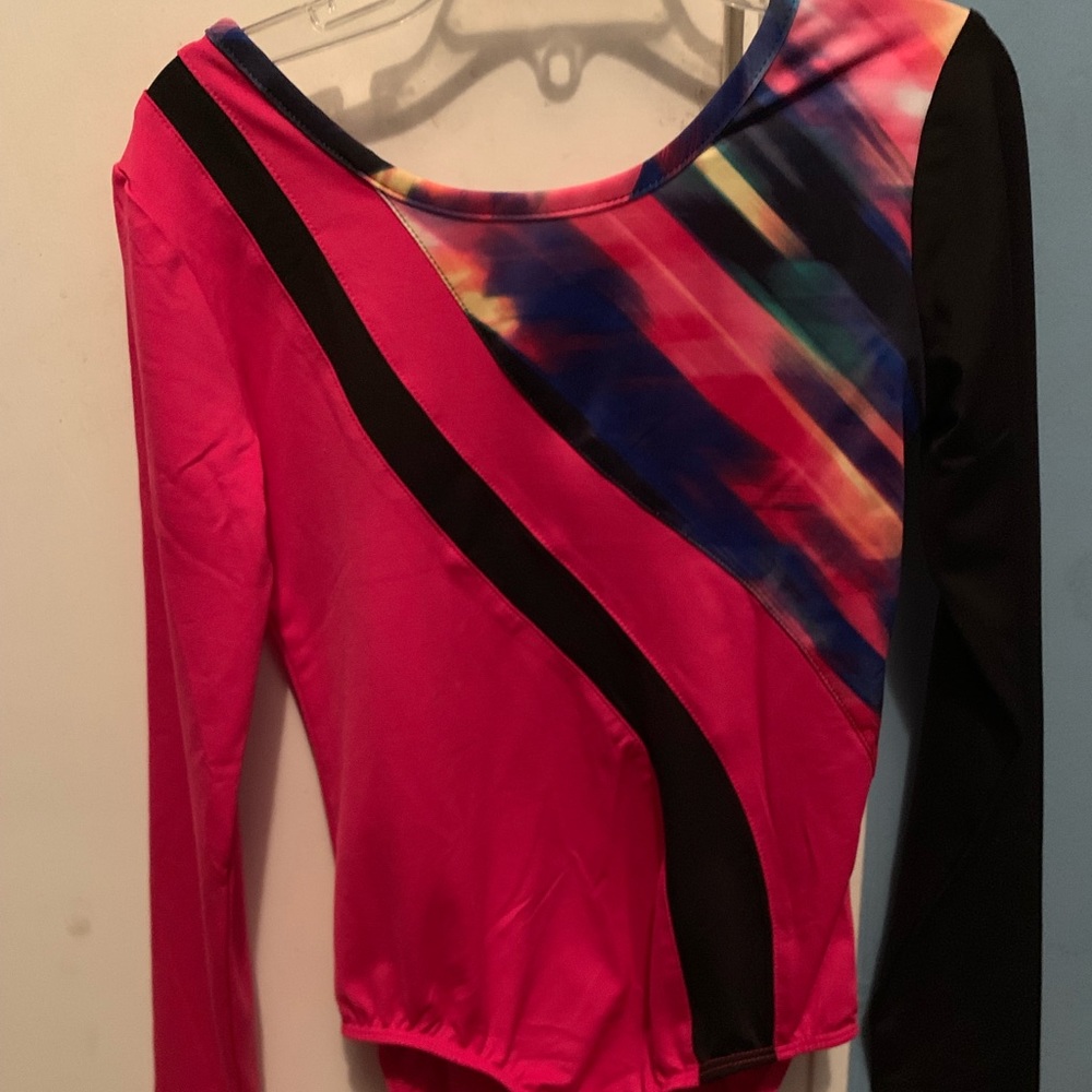 Girl’s leotard with matching shorts